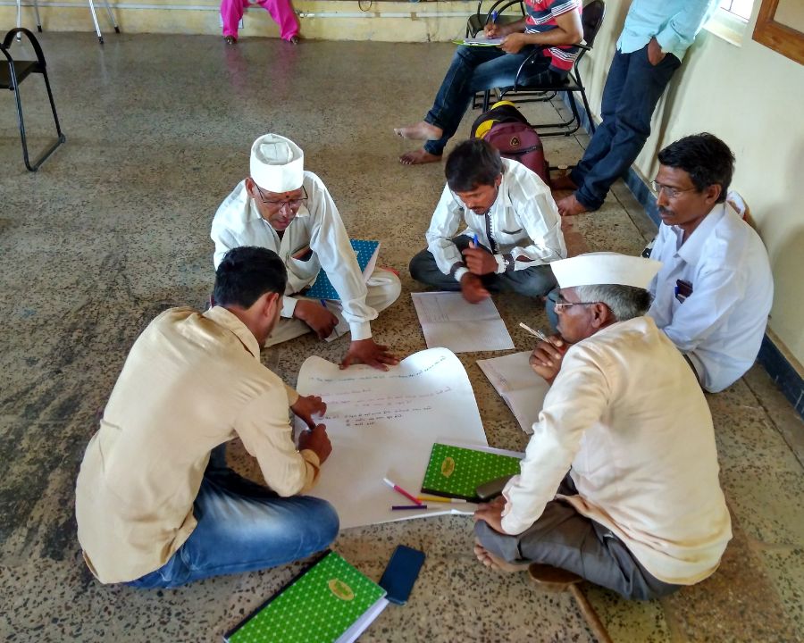 Treating the seeds with Beejamrut