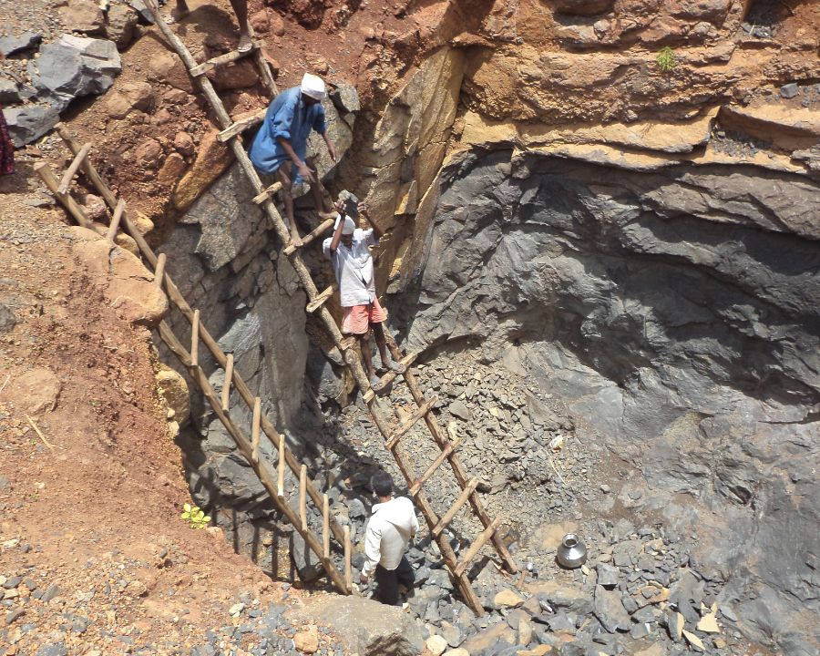 Sowing the seeds on the nursery bed