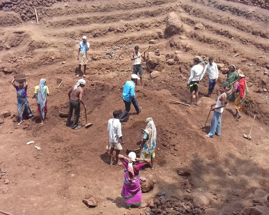 Ploughing and preparing the farm land